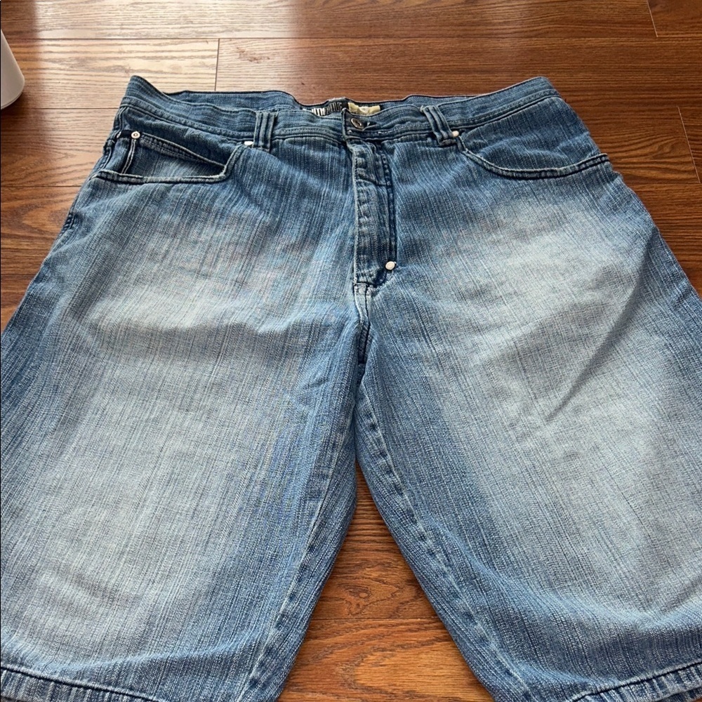 Y2K Vintage South Pole Baggy Jorts Rare Med Wash Designed Pocket Mens Size‎ 40